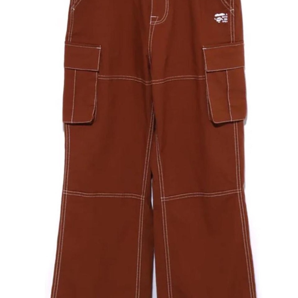 Brown Cargo Track Pants